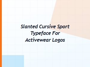 Athletic Script Typefaces for Bold Activ